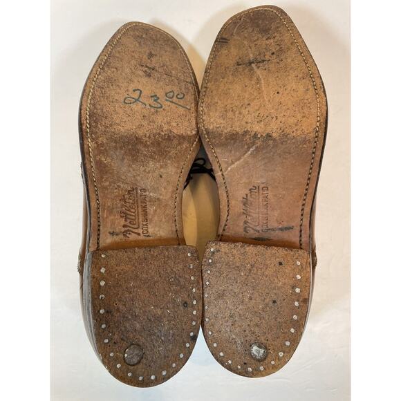 Size 8.5 Nettleton Vintage Cox Shank Lace Up Oxford Dress Shoes Brown main image 12